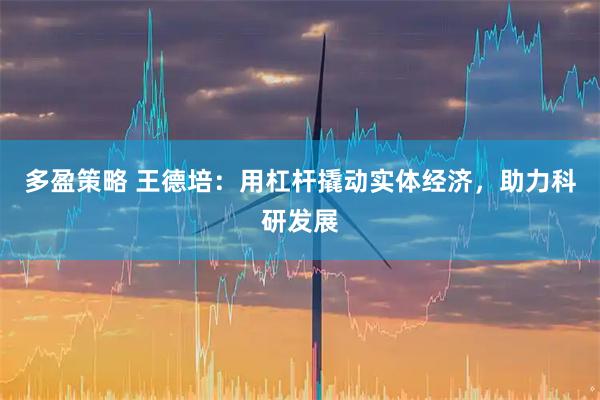 多盈策略 王德培：用杠杆撬动实体经济，助力科研发展